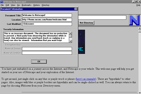 Netscape Navigator 1.0 – Document Information
