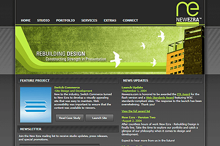 New Ezra website in 2004