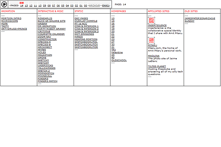 Presstube flash website in 2004