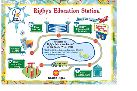 Rigby’s Education Station website in 1996