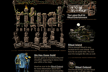 Ritual Entertainment website in 1998