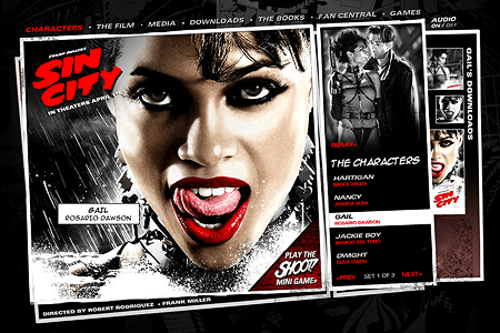 Sin City flash website in 2005