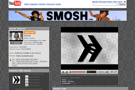 Smosh YouTube Channel in 2007