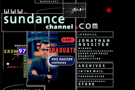 Sundance Channel website in 1997