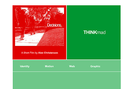 Thinkmad Designs flash website in 2002